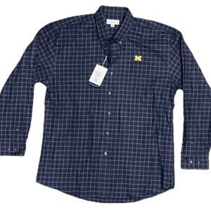 University of Michigan long sleeve button up XXL